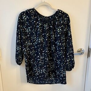 41 Hawthorn Navy Floral Blouse